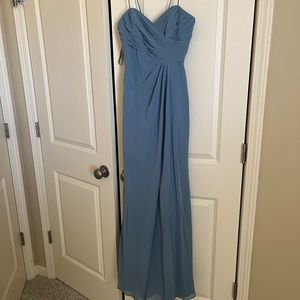 Alfred Angelo Dusty Blue Bridesmaid Dress - like new condition, unaltered
